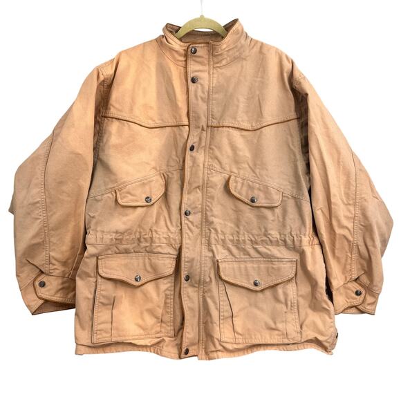 Outback Other - VTG Outback Field Jacket Lg Tan Canvas Western Ranch Barn Coat Distressed Rugged